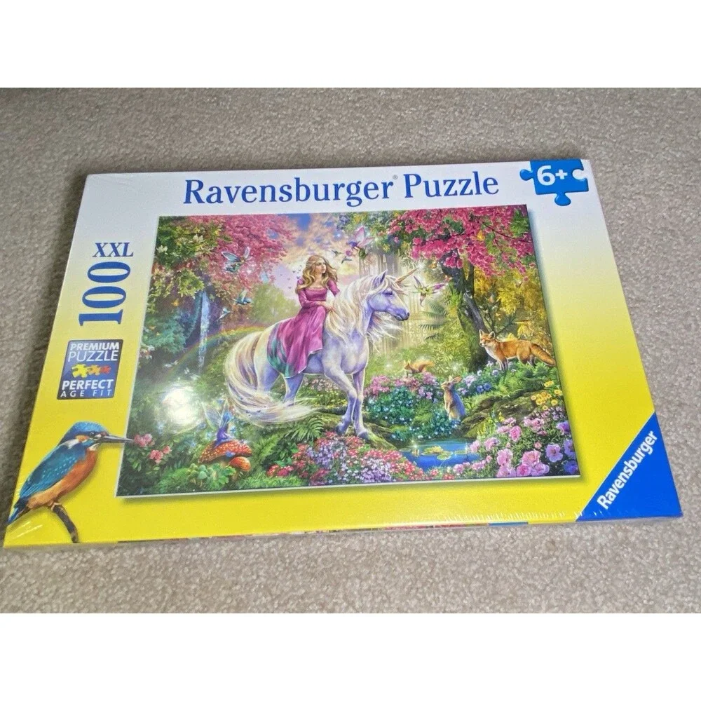 Ravensburger 100 XXL Piece Puzzle Magical Ride Princess Unicorn 106417 6+